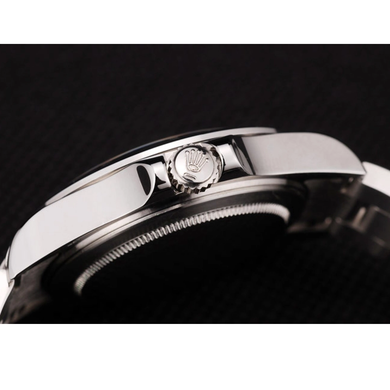 Rolex copies cheap Steel Bezel Rolex Dial Black Stainless Explorer 0515
